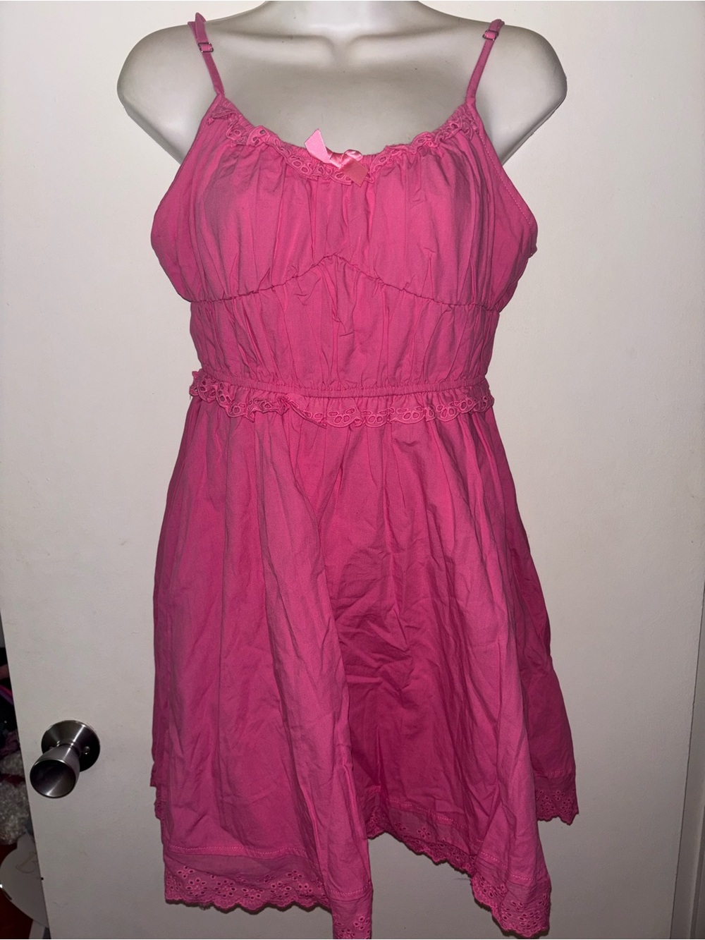 SHEIN Pink Spaghetti Strap Mini Dress